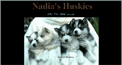 Desktop Screenshot of nadiashuskies.com